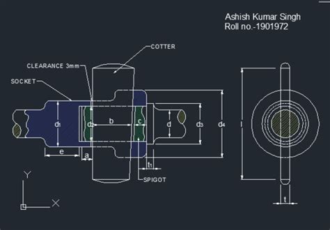 Spigot and Socket joint | Download drawings, blueprints, Autocad blocks, 3D models | AllDrawings