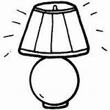 Lamp Coloring Page sketch template