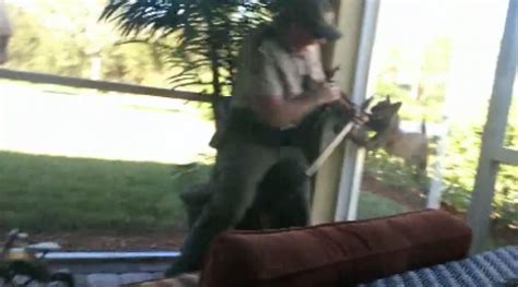 Frightening video shows rabid bobcat attack Florida wildlife officer - CBS News