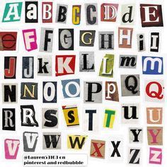 Free Vector | Paper style ransom note letter collection | Scrapbook printing, Letter collage ...