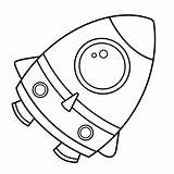 Spaceship Coloring Page sketch template