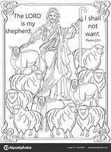 Psalm 23 Printable Coloring Pages Pdf  Free Templates sketch template