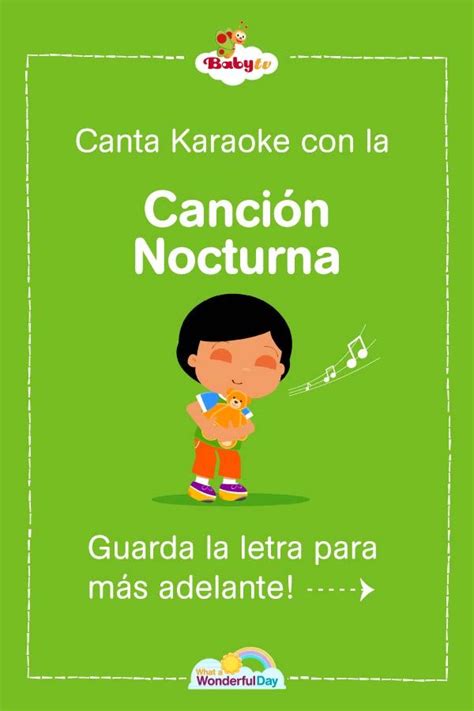 BabyTV Canción Nocturna Letra | Songs, Lyrics, Song lyrics