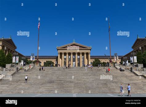 The Art Museum Steps (or 'Rocky' steps), Philadelphia Museum of Art ...