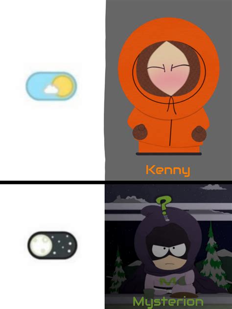 SOUTH PARK - Kenny = Mysterion Meme🧡💜 | Imágenes divertidas, South park ...