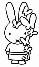 Nijntje Kleurplaat Kleurplaten Brief Coloring Miffy Peppa Dieren Leest  sketch template