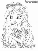Ever After High Coloring Pages To Print sketch template