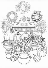 Thanksgiving Feast Coloring Page  ColorBliss sketch template
