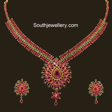 Emerald Necklace latest jewelry designs - Jewellery Designs