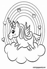 Rainbow Coloring Sheet  Pages For sketch template