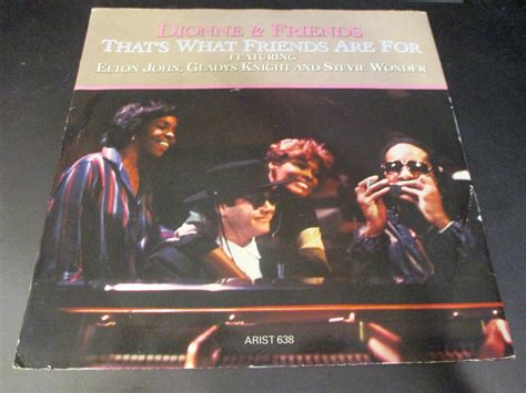 1982 DIONNE WARWICK ELTON JOHN STEVIE WONDER Thats What Friends Are UK ...