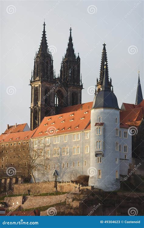 Meissen castle stock image. Image of clear, cityscape - 49304623