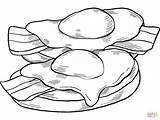 Toast With Eggs And Bacon coloring page  Free Printable Coloring Pages sketch template