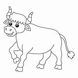 Premium Vector  Ox Coloring Page Isolated For Kids sketch template