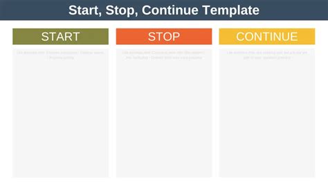 Start, Stop, Continue | Examples and Template (2024)