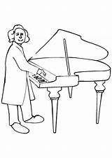 Klavier Coloring Pianino Kleurplaat Instrumenten Kolorowanki  sketch template