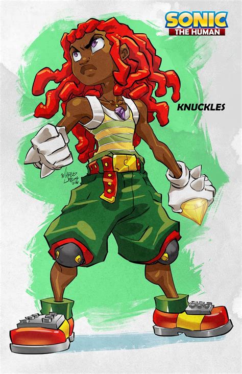 Knuckles the Human from my concept "Sonic the Human". Ever vigilant to protect the Master ...