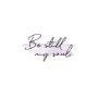 Modern Script Be Still My soul Inspirational Quote Faux Canvas Print ...