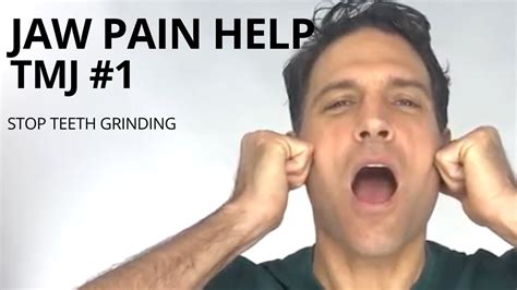 TMJ Exercises #1 --- Jaw Pain Help --- Teeth Grinding - YouTube