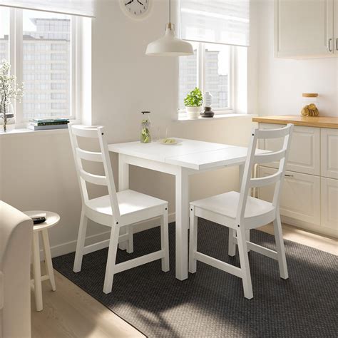 NORDVIKEN Drop-leaf table, white - IKEA | Drop leaf table, Leaf table ...