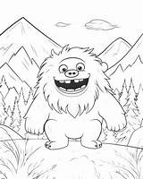 Yeti Coloring Pages Bring The Abominable Snowman To Life With Fun And  sketch template