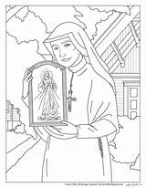 Free St Faustina Divine Mercy Coloring Page  Inspire The Faith sketch template