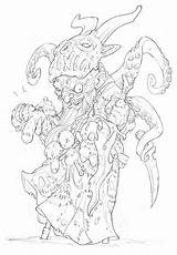 Edouard Guiton  Monster coloring Pages Character Drawing sketch template
