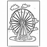 Ferris Wheel Coloring Page · Creative Fabrica sketch template
