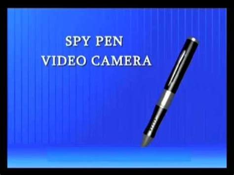 Hidden spy pen camera - YouTube