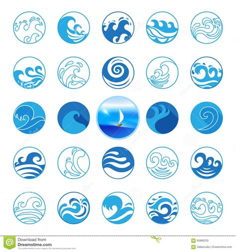 ocean symbols - Google Search | Waves icon, Water symbol, Sea logo