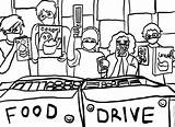 Food Drive Coloring Pages sketch template