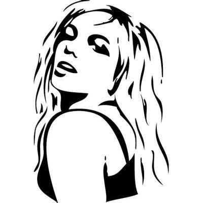 Sticker Britney Spears - 57x86 cm - Achat / Vente stickers - Cdiscount | Silhouette art ...