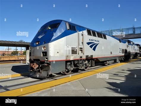 Amtrak train Emeryville Amtrak train station, California, USA Stock ...