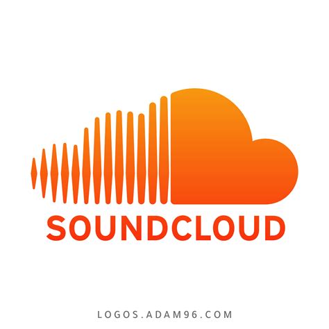 an orange soundcloud logo on a white background