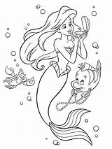 The Little Mermaid 8 coloring Page sketch template