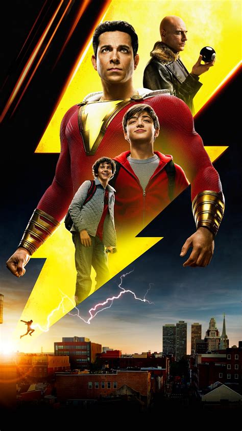 Shazam! (2019) Phone Wallpaper | Moviemania | Shazam movie, Shazam, Captain marvel shazam