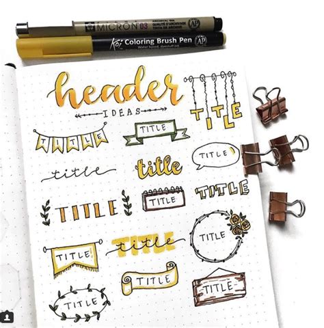 Simple bullet journal Calligraphy + 25 Simple headers! | Bullet journal titles, Bullet journal ...