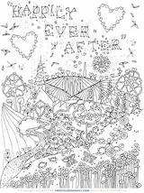 Happily Ever After Coloring FREE  Love coloring Pages sketch template