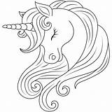 Unicorn Head Coloring Pages  Printable Kids Drawing Hub sketch template