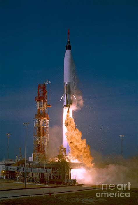 The Launch Of The Mercury Atlas Photograph by Stocktrek Images - Fine Art America