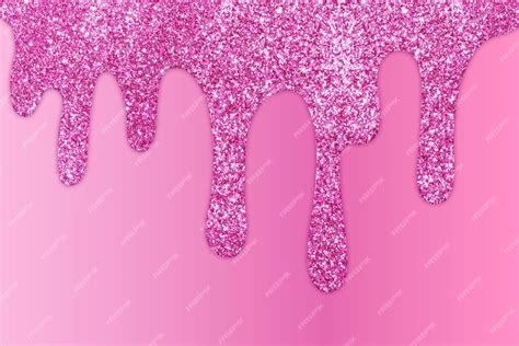 Premium Photo | Pink Dripping Glitter Background