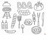 Bbq Coloring Pages Sketch Page sketch template