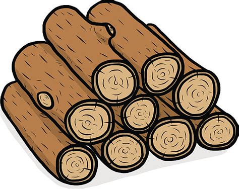 Firewood Pile Clip Art, Vector Images & Illustrations - iStock