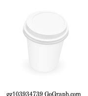 900+ White Paper Coffee Cup Template Clip Art | Royalty Free - GoGraph