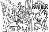 Coloring Pages Black Panther Superhero Marvel Free  Avengers coloring sketch template