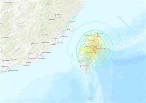 Mapped: Huge Taiwan earthquake wrecks havoc in Hualien and triggers ...