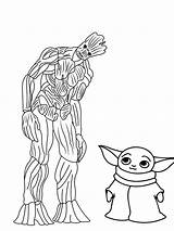 Old Groot Coloring Pages  Free Printable For Kids sketch template