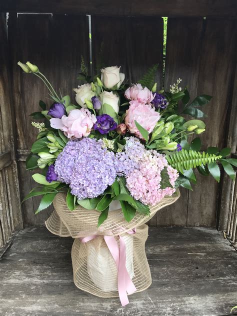 Soft Romantic Bouquet in a Vase - Bliss Flowers