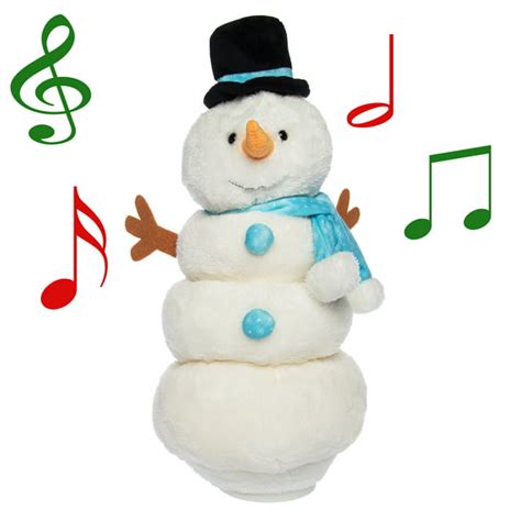 Simply Genius Singing Dancing Snowman, Animated Christmas Plush, Stuffed Animals, Christmas Toys ...