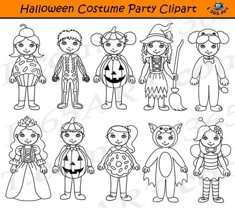 Halloween Costume Party Clipart Kids - Clipart 4 School